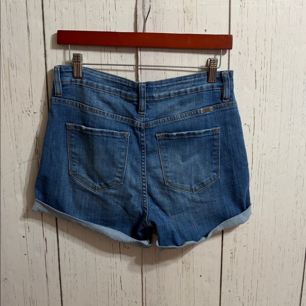 KanCan Classic Blue Jean Shorts Size Large 3" Inseam - Picture 4 of 7